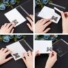 DIY Acrylic Stamping Tool Perfect Positioning Stamping with Clear Stamps Scrapbook Craft for Card Making Scrapbooking Clear 157x151x7mm