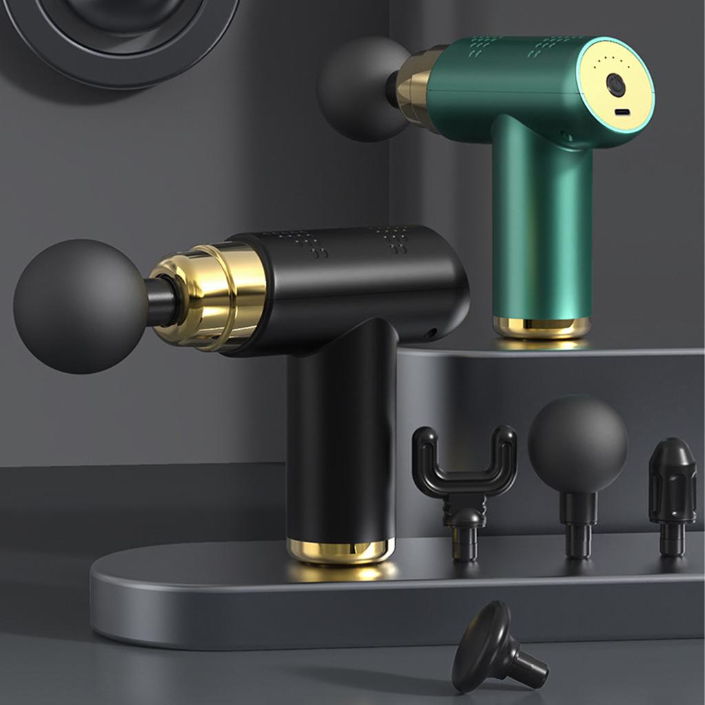 Fascia Massage Gun Muscle Relaxation Massager Portable Handheld Electric Body Massage Gun with 4