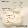 GEMCHIC Women's Colorful Beaded Y-Shape Heart Pendant Necklace Stainless Steel Long Tassel Chain