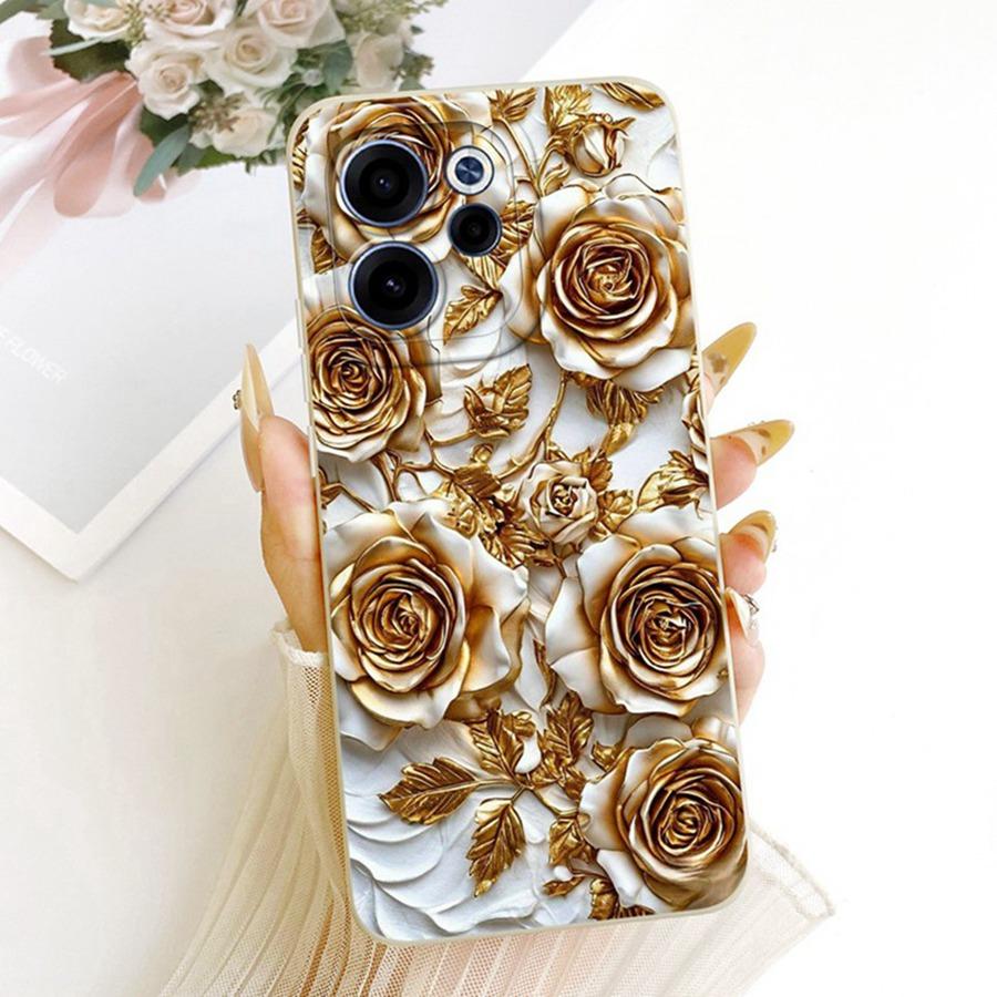 Чехол для OPPO Reno 15F reno15 F 5G CPH2801 Эстетичный Роскошный Милый Кролик Силиконовый Чехол для Телефона OPPO Reno15 5G Мягкая Крышка
