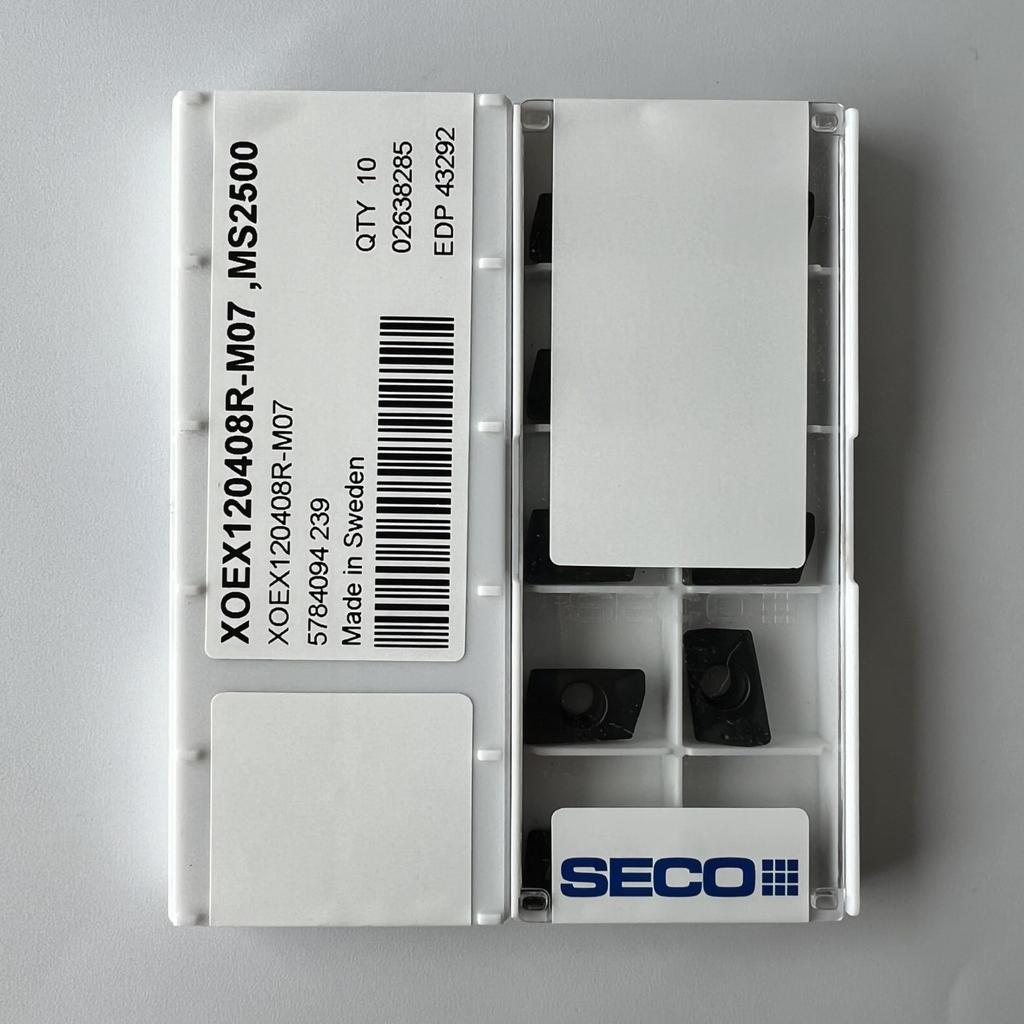 Seco / XOEX120408R-M07,MS2500 / Оригинальное подлинное лезвие из сплава с ЧПУ 10 шт.