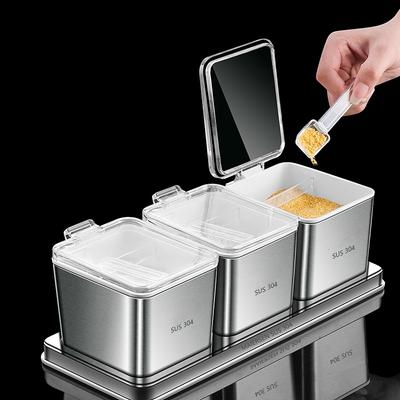 Немецкий набор из нержавеющей стали 304 для приправ, бытовой кухонный органайзер и контейнер для хранения специй, инструментов и гаджетов