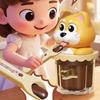 Food Feeding Talking Pudding Dog Toy Simulation Play House Toys  Children's Toy