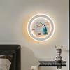 Modern LED Bedside Wall Lamp - Chinese Style for Bedroom, Living Room, Aisle, Corridor, or Sofa Background.