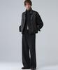 UMARMUNG Italian Vegetable Lambskin Trucker Jacket_Earthy Black