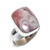 Кольцо из чистого серебра 925 пробы с натуральным драгоценным камнем Rosetta Jasper S.6 Z1o70