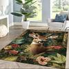Deer Floor Mat Suitable for Living Rooms Game Room Playrooms Foyer Antislip Carpet Anime Office Decor Best for Christmas