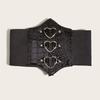 PU Leather Female Waistband High Waist Wide Waist Belt Slimming Love Buckle Cummerbunds Women