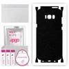 apgo Protective Skin Sticker for the Back+sides Compatible with Samsung Galaxy S8 Plus, Full Wrap Film, Foil, Vinyl - Pattern Matte Black