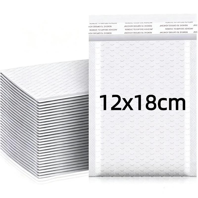 10 Pcs White Self-Sealing Bubble Envelopes Waterproof Anti-Pressure Shipping Mailers for Craft Items Mailing Delivery