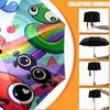 Custom Name Personalized Game Rainbow Friends Print Umbrella, Auto Open Close, 8‑Rib Sturdy Frame, Commute Camping Hiking Use, Birthday Gift