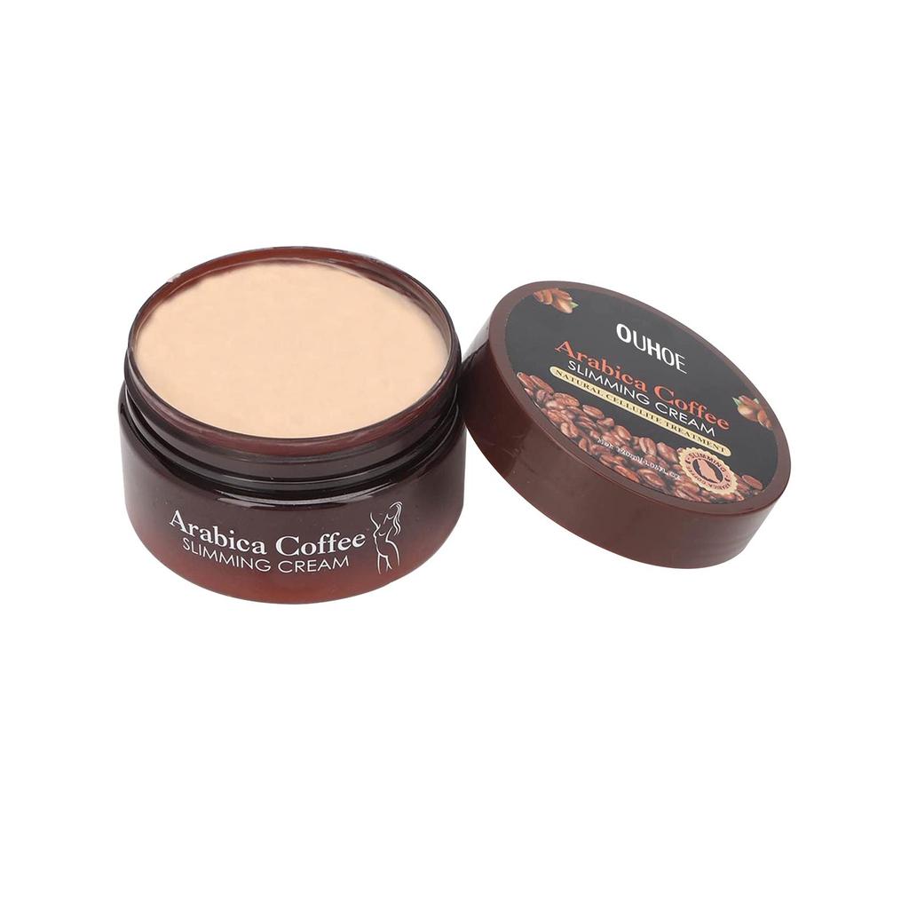 OUHOE Кофейный крем для похудения 120 мл Подтягивающий абдоминальный бальзам для похудения Крем для сжигания жира Быстрая потеря веса Крем для похудения и формирования тела
