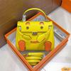 2025 / New Smiling Face Bag Premium Head Layer Cowhide Millennium Doll Mini Bag Cute Crossbody Bag