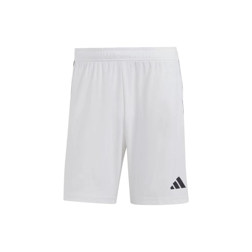 adidas Полосатые свободные прямые футбольные штаны с логотипом, мужские брюки, белые IB8083