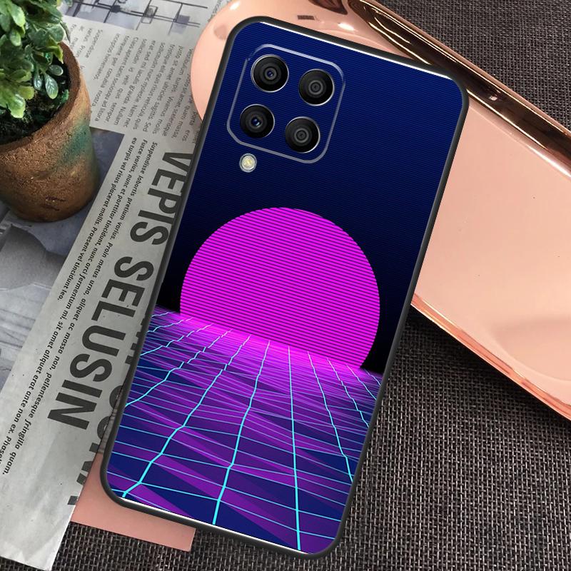 Неоновый Ретровейв 80-х Винтажный Чехол-Арт для Samsung Galaxy M20 M15 M55 M31s M51 M21 M11 M13 M33 M53 M52 M32 M12 M14 M34 M54