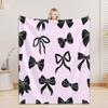 Bow Blanket For Boys Girls - 4 Sizes And 30 Plus Colors Custom Bow Blanket Gifts for Relatives And Friends