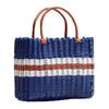 Wear Resistant PVC Woven Picnic Basket For Camping Outdoor Gatherings And Beach Parties With Large Capacity