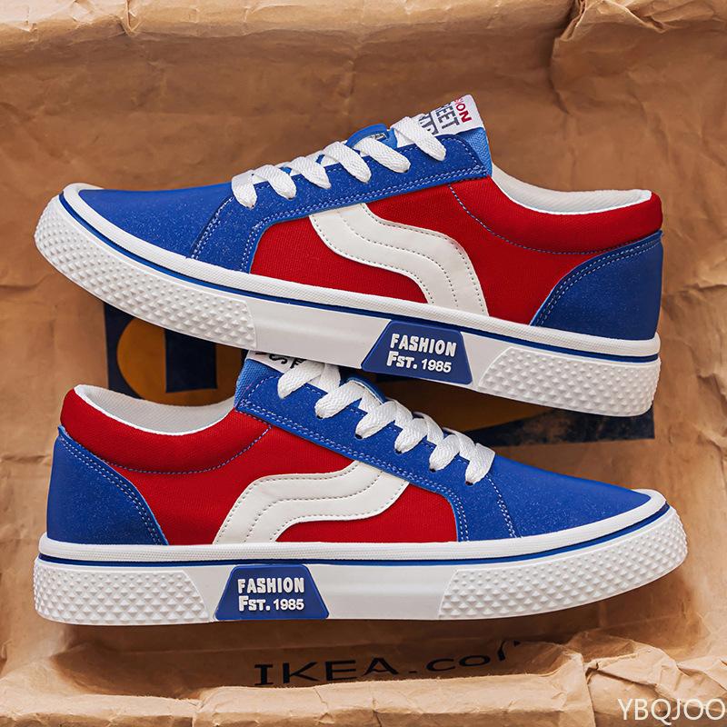 Fashion Men's Spring New Breathable Versatile Soft Soled Casual Sports Shoes Trendy Fashionable Simple Canvas Shoes