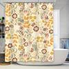 Винтажная Цветочная Шторка для Душа Кремово-Белая Многоцветная Бохо Декор Набор Ковриков для Ванной Комнаты Домашний Декор Водонепроницаемая Ткань