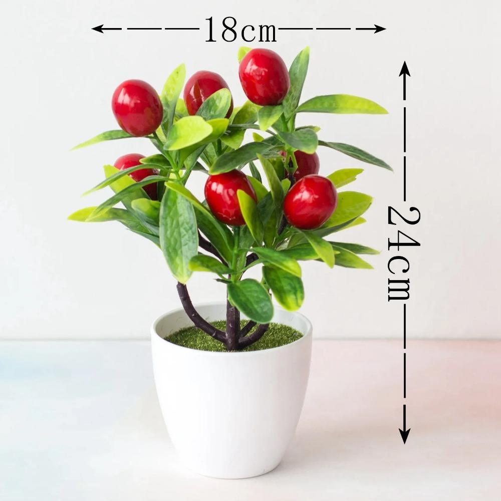 Искусственные растения Бонсай Маленькое фруктовое дерево в горшке Бонсай Симуляция Декор Искусственные украшения Искусственное растение Бонсай Домашний декор