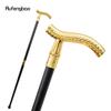 Golden Flower Pattern Luxury Fashion Walking Stick for Party Decorative Cane Elegant Crosier Knob Walking Stick 93cm