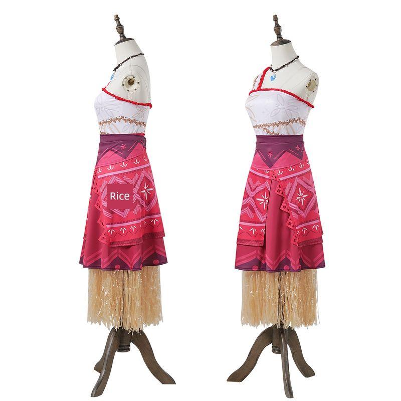Moana 2 Moana Cosplay Costume Ocean Princess Moana Grass Skirt Princess Cosplay Performance Costume