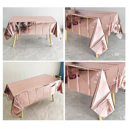 Disposable Rectangle Clean Table Cloth Waterproof Table Easy Cover Solid Color Tear-Resistant Party To Dining Table Protector Cover