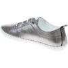 Lunar Womens/Ladies St Ives Metallic Leather Plimsolls