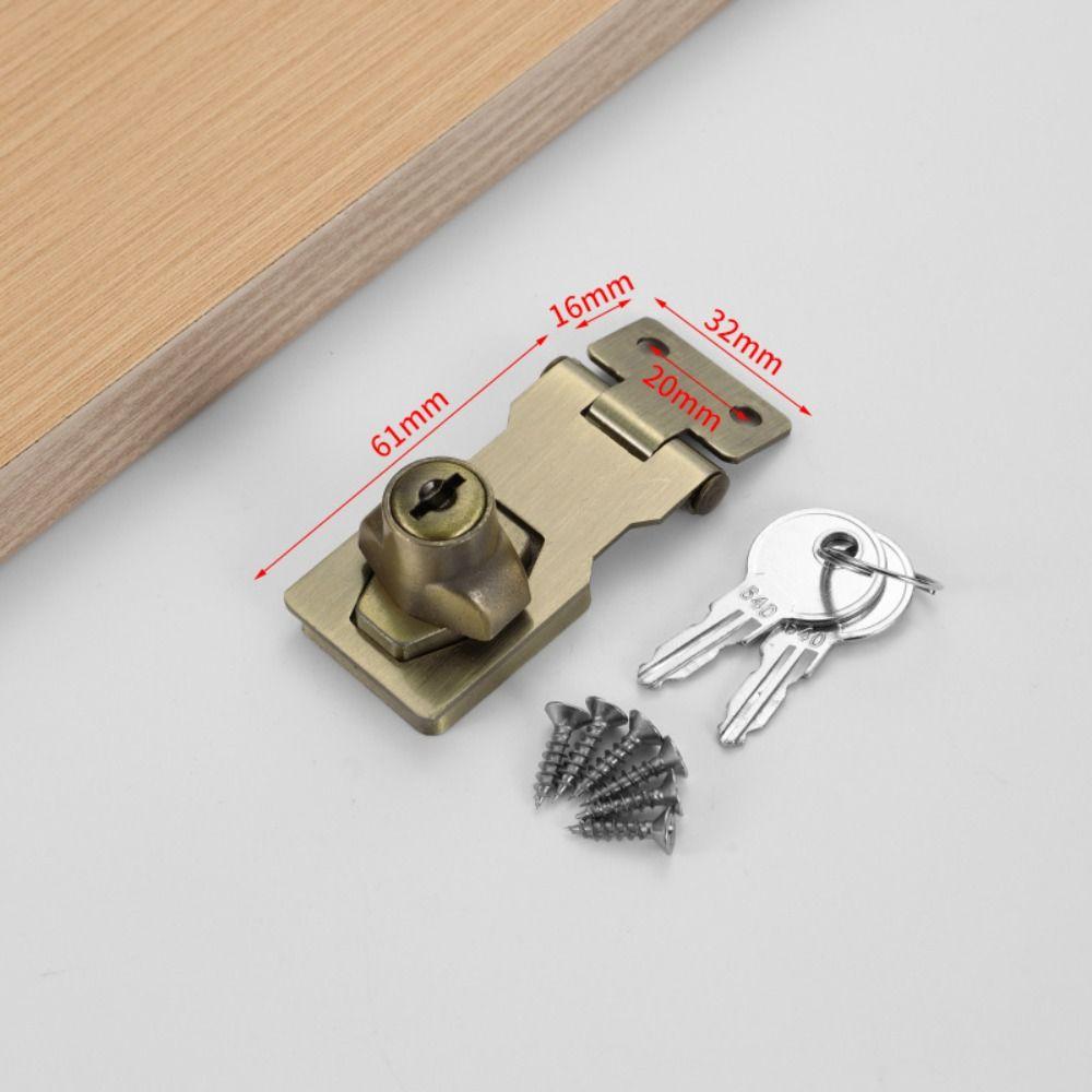 No-punch Cam Cylinder Locks Door Portable Lock Plate Lock Buckle  Drawer