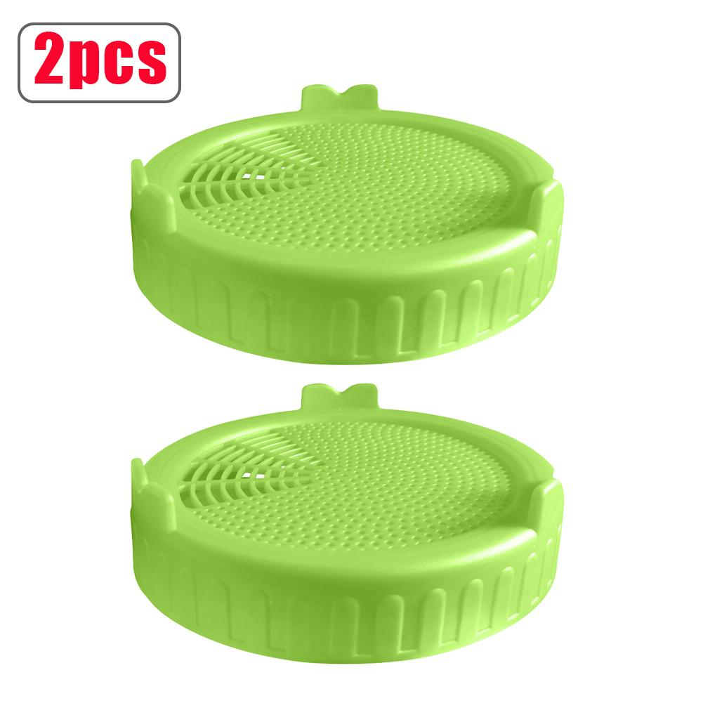 1/2pcs Sprouting Lid Seed Growing Fermentation Vegetable Sealing Lids Food Grade Mesh Sprout Cover Kit for Mason Jar
