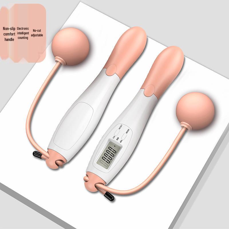 Умная беспроводная утяжеленная скакалка со стальным тросом и счетчиком для взрослых