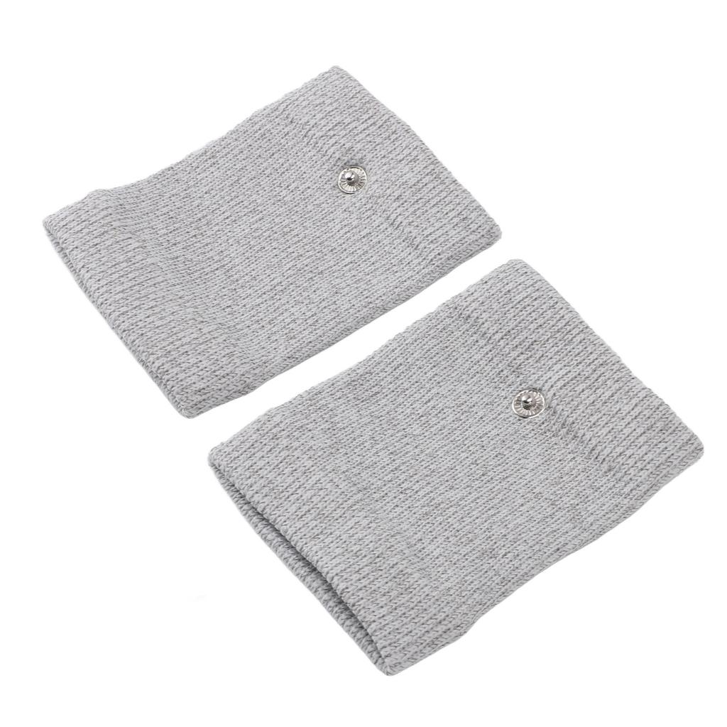 1 Pair Electrode Massage Wrist Brace Silver  DDS Electrode Pulse Conductive Wristband for Reduc