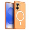 Магнитный железный кольцевой чехол для телефона Vivo Y56 5G, Y16, матовый мягкий ТПУ, ударопрочный чехол