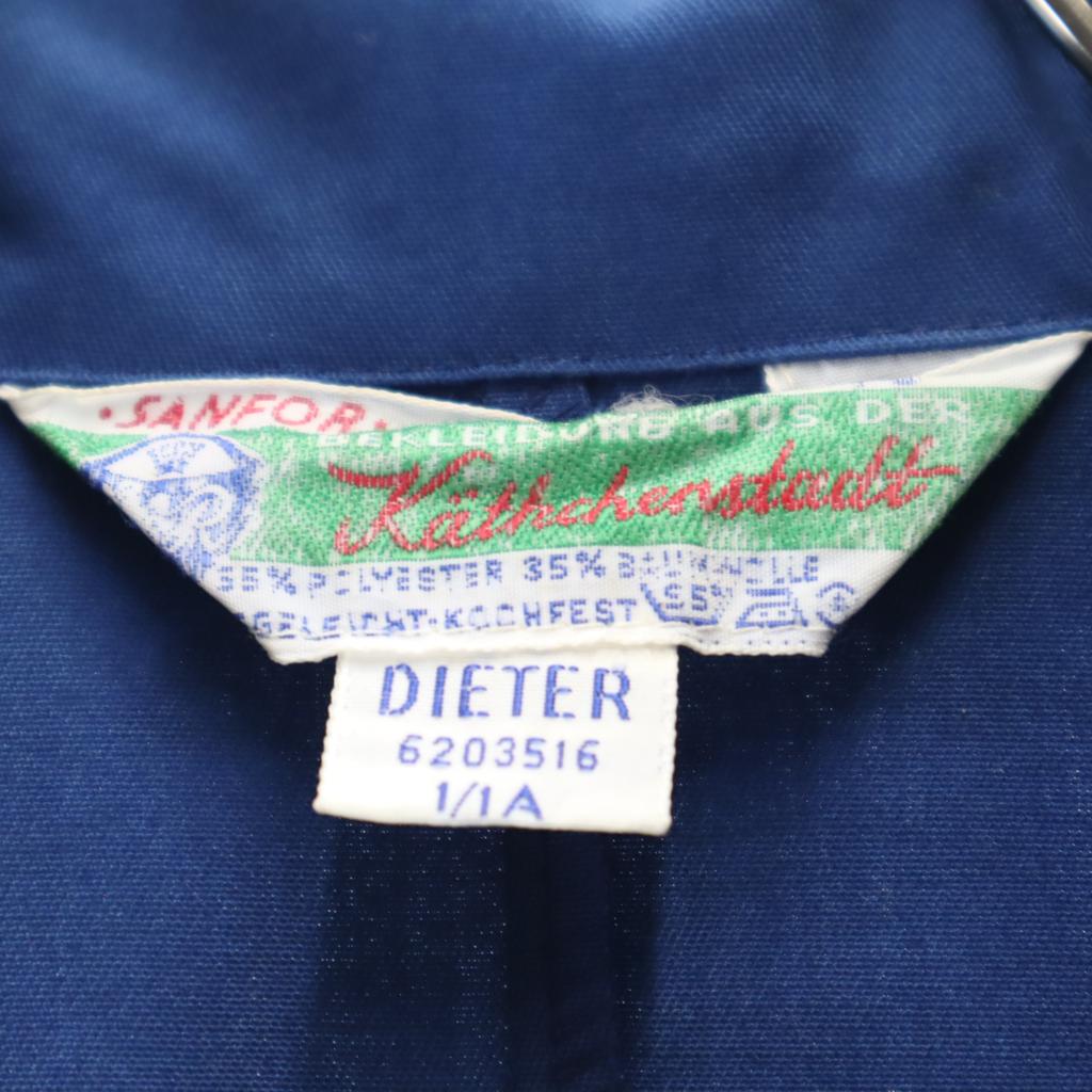 SANFOR 70-е 80-е винтажное евро рабочее пальто 48 Синий темно-синий Мужское Б/У