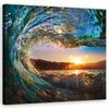 Canvas Print Wave Sea Sun
