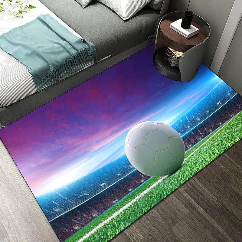 3D Football Large Carpet Rug for Home Living Room Bedroom Sofa Doormat Decor Children Play Area Rug Carpet Non-slip Floor Mat
