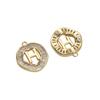 Copper Zirconium Inlaid 26 Letter Pendant For DIY Jewelry Making Craft Accessories