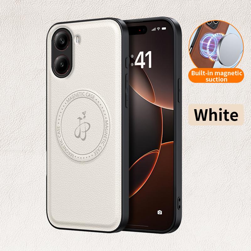 Магнитный чехол с беспроводной зарядкой для Xiaomi Poco X7 Pro 5G Защитная крышка из ПУ кожи Жесткая задняя крышка Coque Funda