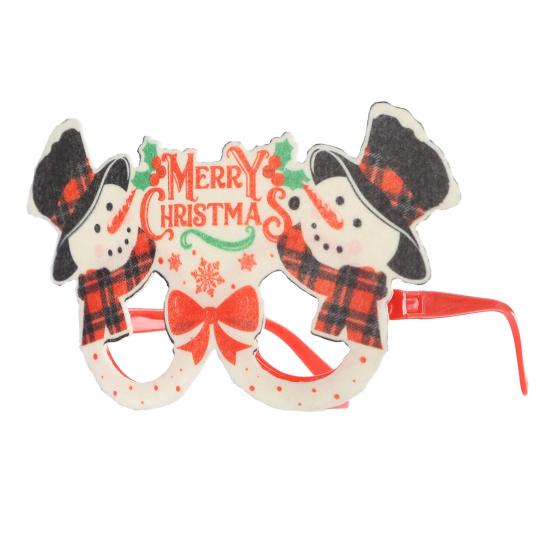 Рождественские очки, праздничные очки для вечеринок, оправа, мультяшный Санта-Клаус, снеговик, снежинка, елка, очки для лося, реквизит для фотосъемки для детей и взрослых