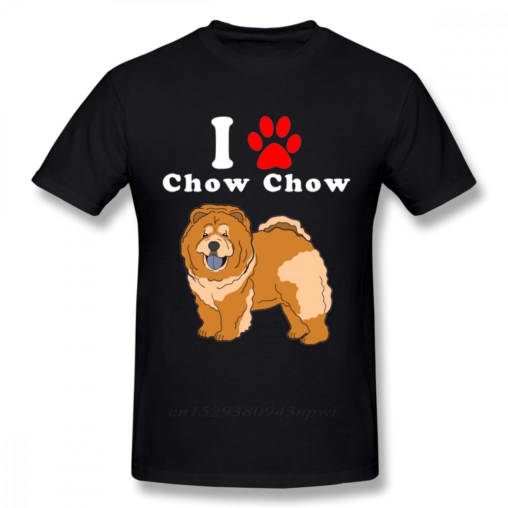 Round Neck I Love My Chow Chow In The Year Of The Dog Adopt Rescue Dog Lover Mom Or Dad Save Abandoned Pet Dot t shirt