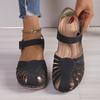 Fashion 2024 Summer Women Wedge Sandals Premium Orthopedic Open Toe Sandals Vintage Anti-slip Leather Casual Female Platform Retro Shoes