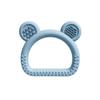 1pc Food Grade Baby Silicone Teether Rudder Shape Wooden Ring Teething Toys BPA Free Infant Chewing Nursing Toy Newborn Gifts