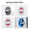 VW GTI GOLF 2026 Hot For VW VOLKSWAGEN 4Pcs Car Door Lock Protective Cover Stickers Auto Accessories For  Volkswagen VW RLine R 