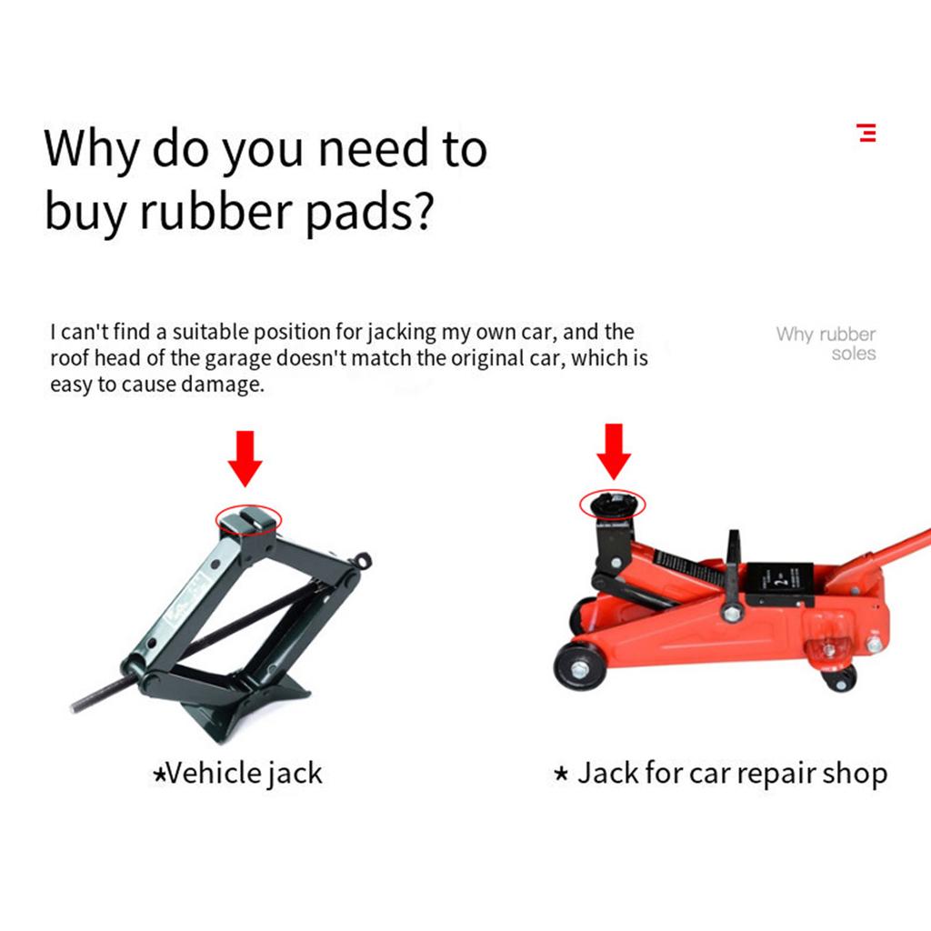 Автомобильный резиновый домкрат, совместимый с адаптером Y-образной точки подъема, шасси инструмента с опорой для точки подъема в кейсе для хранения