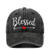 Новая вышитая хлопковая бейсболка Blessad - Унисекс, повседневная папина кепка
