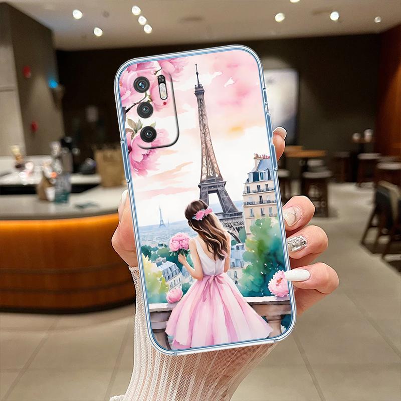 RE49 Париж Эйфелева башня Прозрачный чехол для телефона для Motorola Moto G7 G8 G9 G84 G85 G73 G24 G15 Z2 Play Power Plus