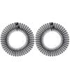 2pcs Rhinestone Plastic Full Circle Stretch Diamond Flexible Comb Teeth Headband Hair Band Clip Face Wash Fixed Hair Accessories