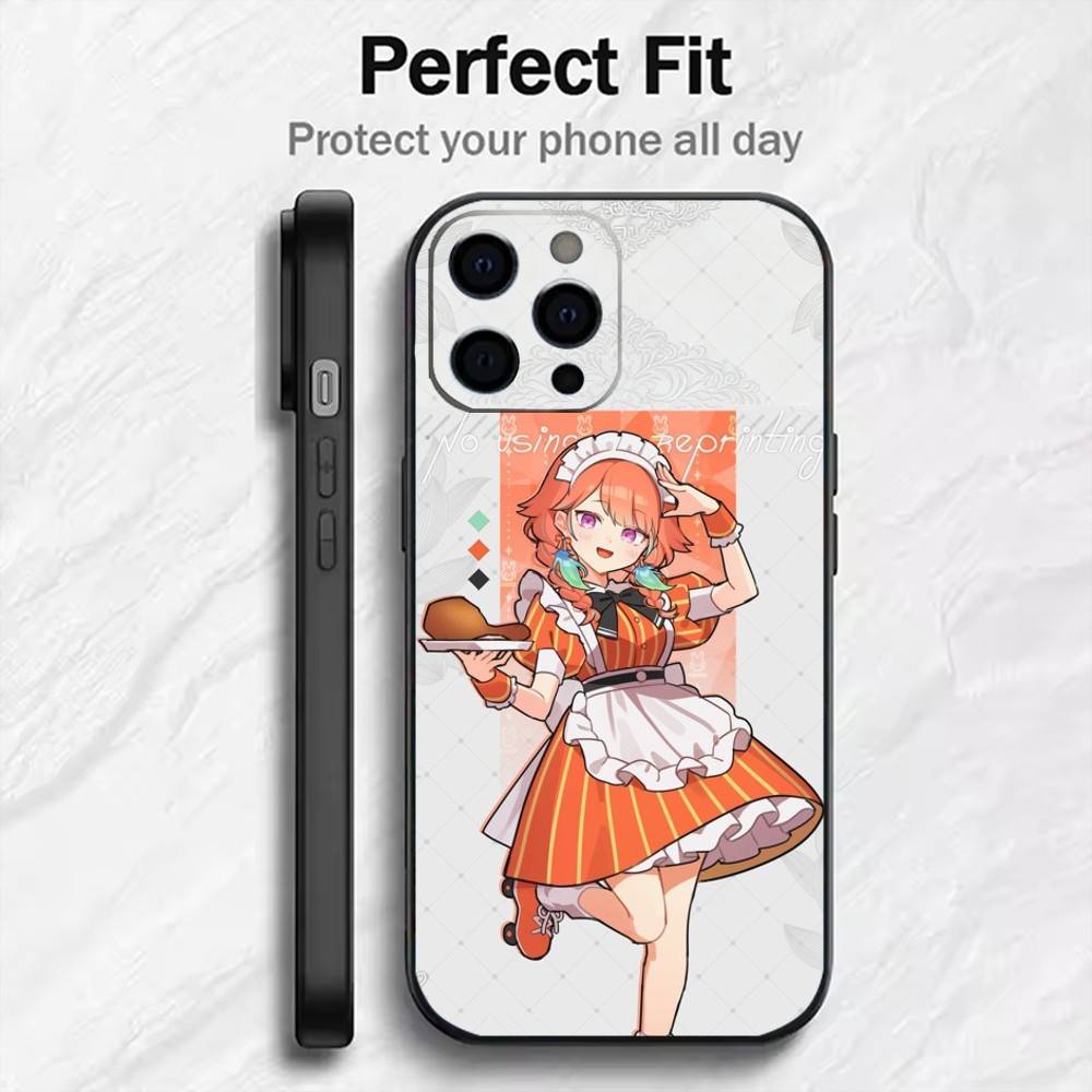 Чехол для телефона Lolita Girls Of HOLO для iPhone 17, 16, 15, 14, 13, 12 Plus, Max, Мягкий силиконовый, Черный