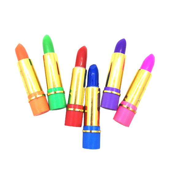 Yousheng 6Pcs/Box 8g Lipstick Set Non-Irritating Butterfly Pattern Color Changing Dark Green Magical Lipstick for Women