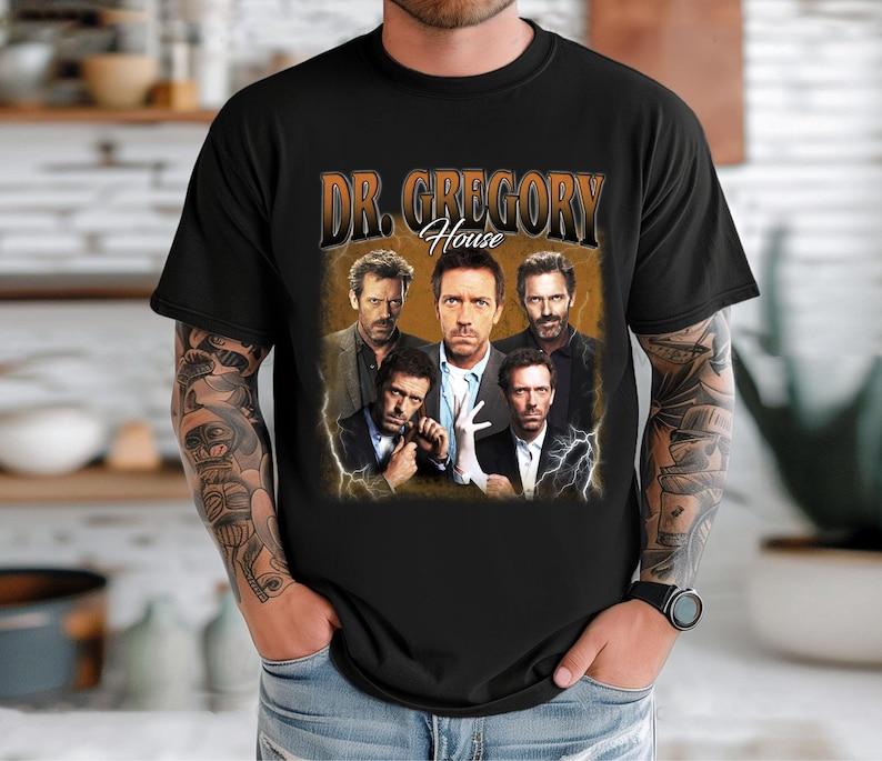 Dr Gregory House Tshirt Dr Gregory House Retro Shirt Bootleg Merch Gift For Unisex And Unisex Birthday Gifts